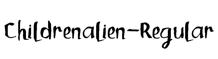 Childrenalien-Regular  font caratteri gratis