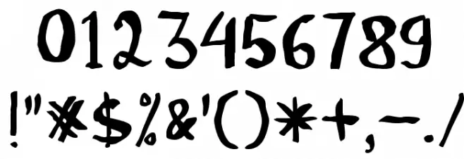 Childrenalien-Regular Font OTHER CHARS