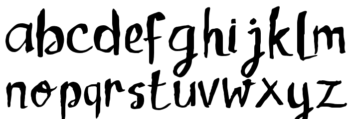 Childrenalien-Regular Font LOWERCASE
