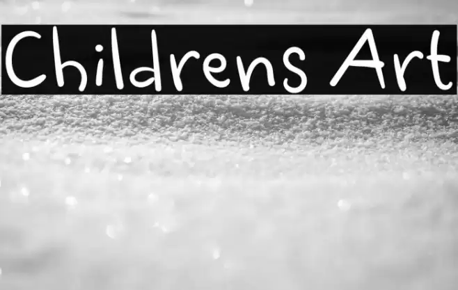 Childrens Art Font examples