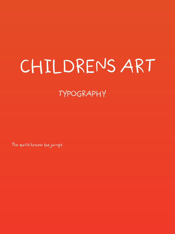 Childrens Art Poster