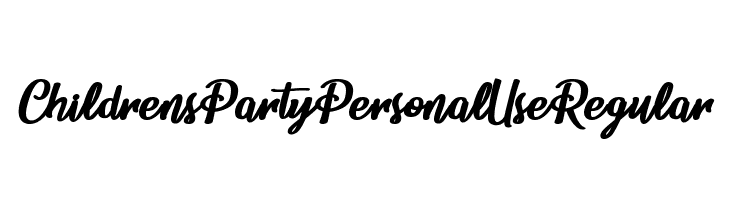 Childrens Party Personal Use Regular Font