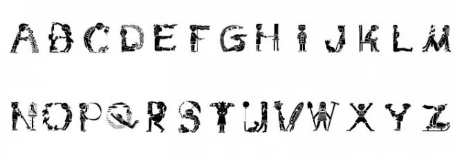 ChildrensAlphabet 字体 大写