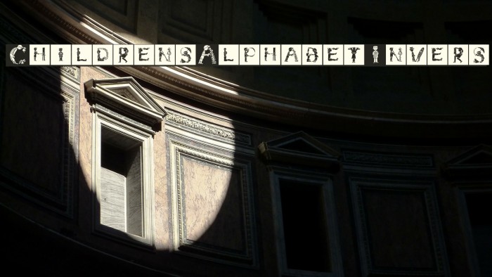 ChildrensAlphabetInvers Font examples