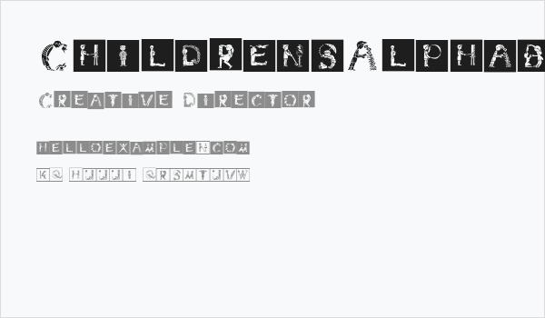 ChildrensAlphabetInvers Business Card