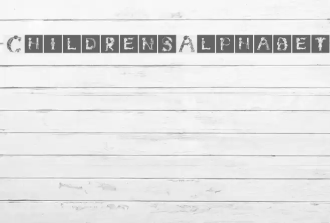 ChildrensAlphabet Font examples