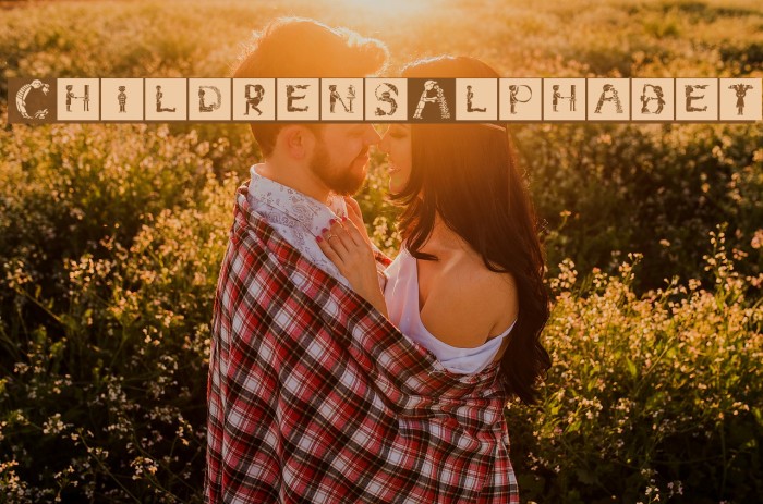 ChildrensAlphabet Font examples