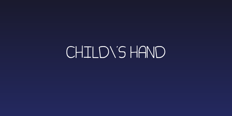 Child's Hand Social Header