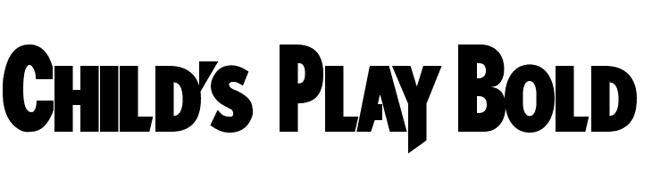 Child's Play Bold  Free Fonts Download