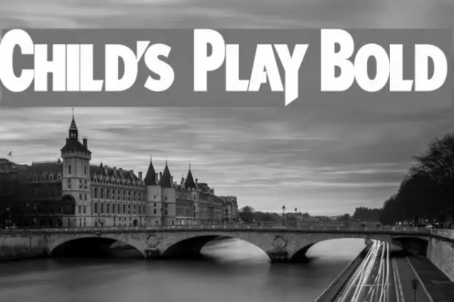 Child's Play Bold Font examples