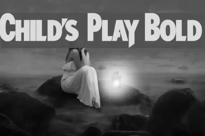 Child's Play Bold Font examples