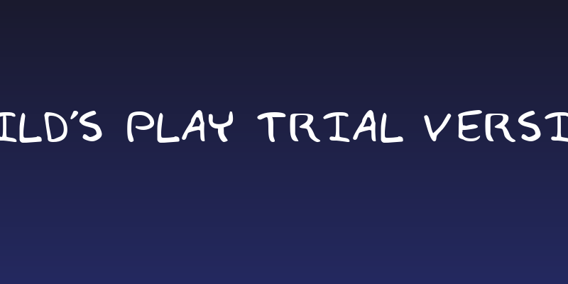 Child's Play Trial Version Social Header