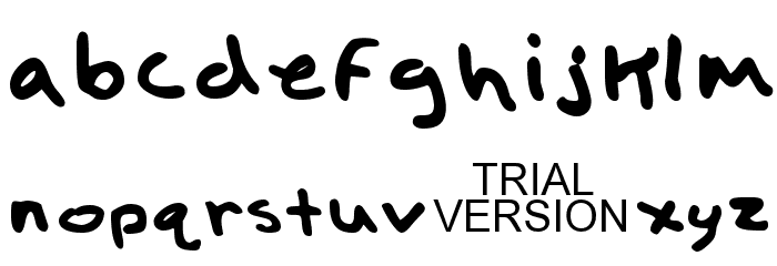 Child's Play Trial Version Font LOWERCASE