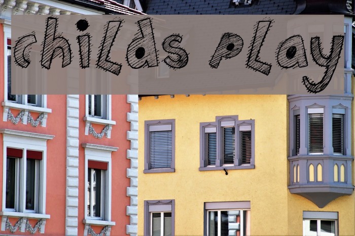 Childs Play Font examples