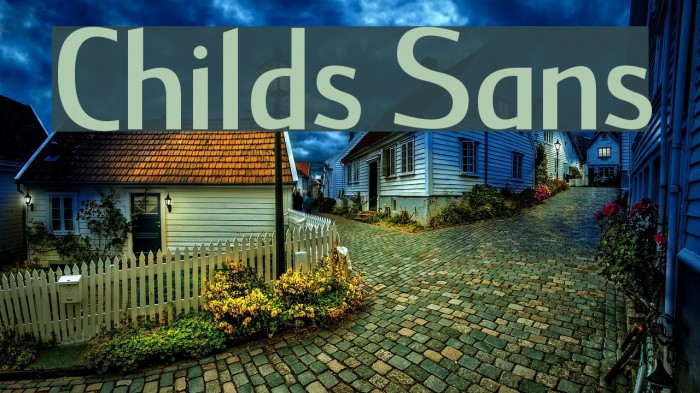 Childs Sans Font examples