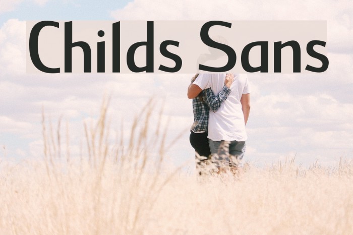 Childs Sans Font examples
