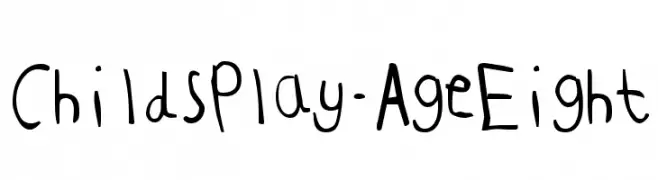ChildsPlay-AgeEight  フリーフォントのダウンロード