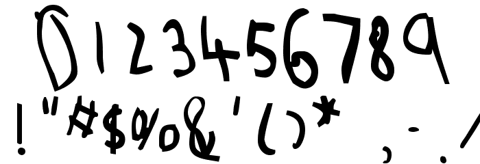 ChildsPlay-AgeEight Font OTHER CHARS