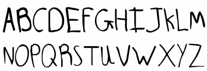 ChildsPlay-AgeEight Polices MAJUSCULES