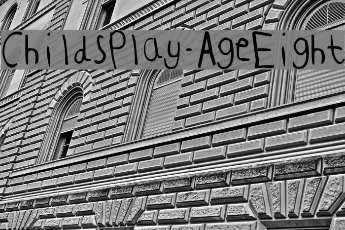 ChildsPlay-AgeEight Font examples