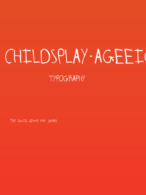 ChildsPlay-AgeEight Poster