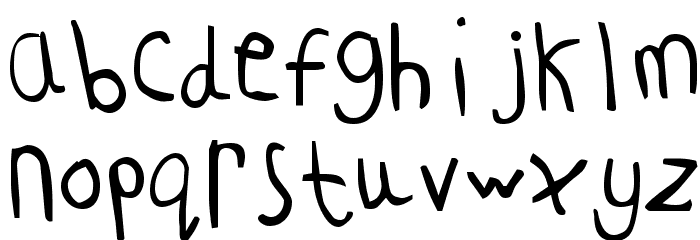ChildsPlay-AgeEight Font LOWERCASE
