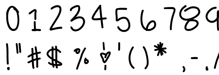 ChildsWish Font OTHER CHARS