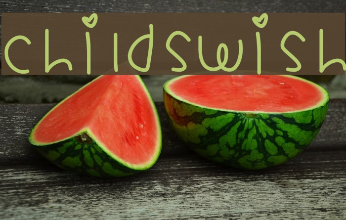 ChildsWish Font examples