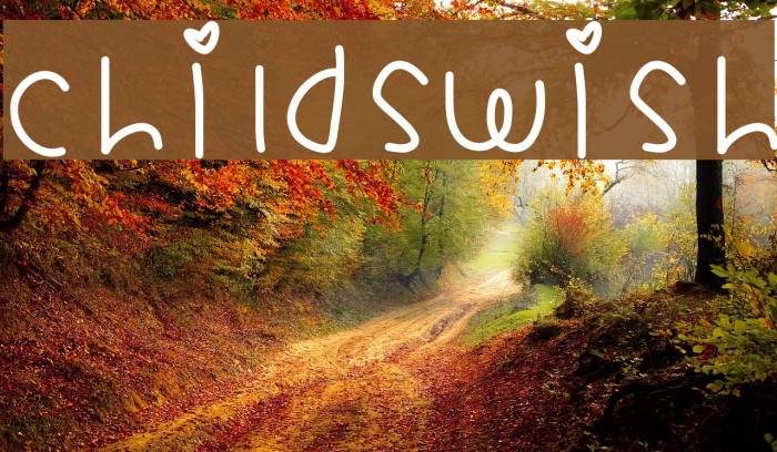 ChildsWish Font examples