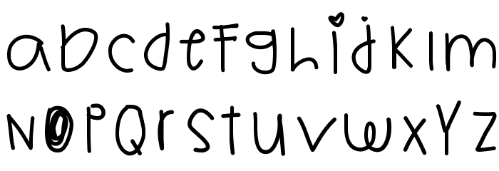 ChildsWish Font LOWERCASE