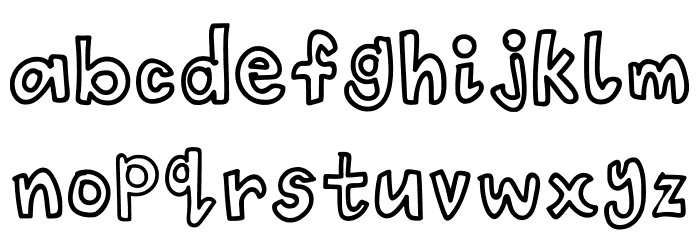 Childscribble By Reka Regular Font LOWERCASE