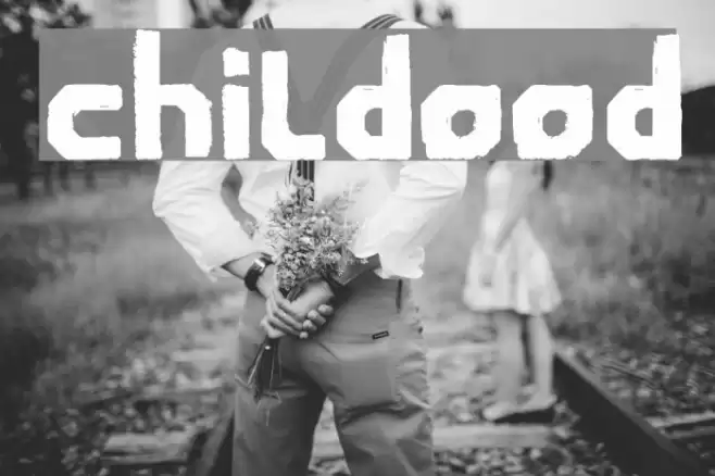 Childwood Font examples