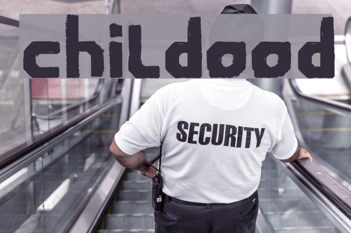 Childwood Font examples