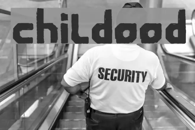 Childwood Font examples