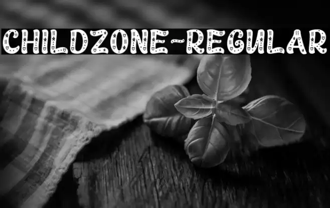 Childzone-Regular Font examples