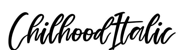 Chilhood Italic  baixar fontes gratis