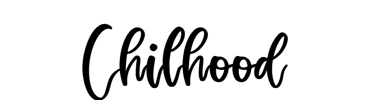 Chilhood  Frei Schriftart Herunterladen