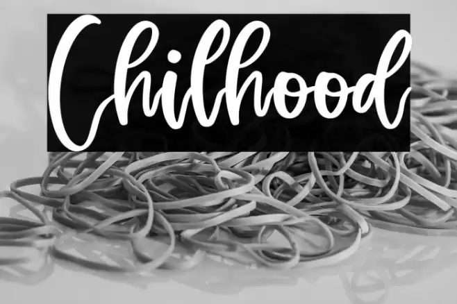 Chilhood Font examples