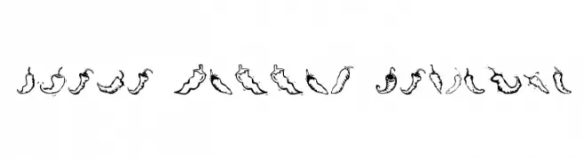 Chili Pepper Dingbats 