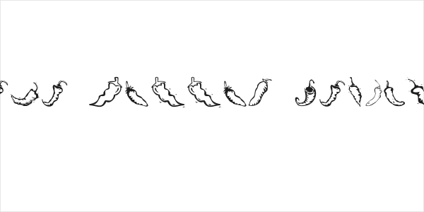 Chili Pepper Dingbats Logo