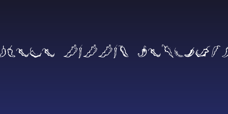 Chili Pepper Dingbats Social Header