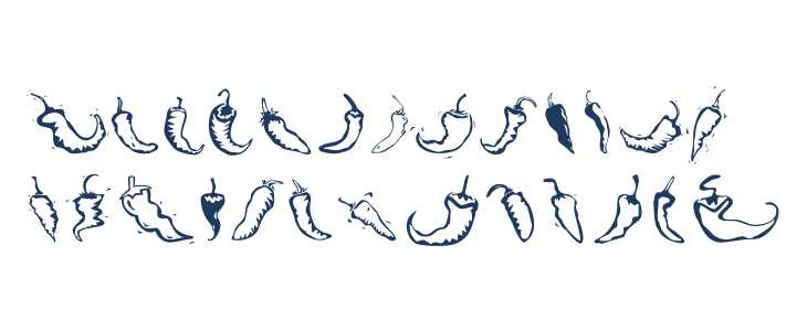 Chili Pepper Dingbats Lowercase