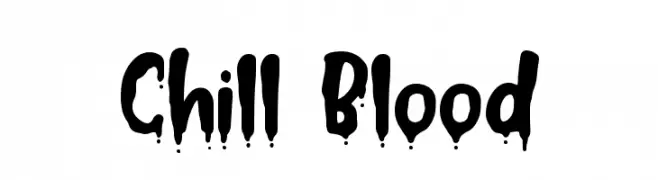 Chill Blood  Frei Schriftart Herunterladen
