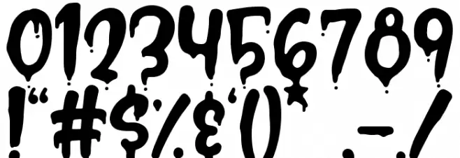 Chill Blood Font OTHER CHARS