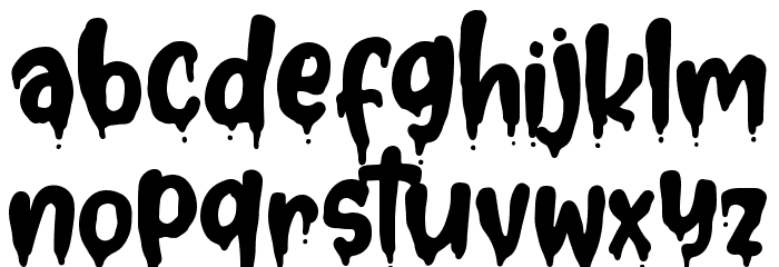 Chill Blood Font LOWERCASE