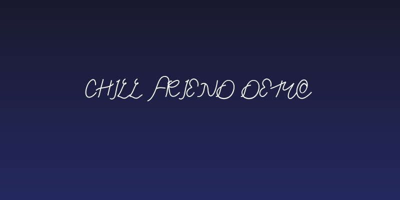 Chill Friend Demo Social Header
