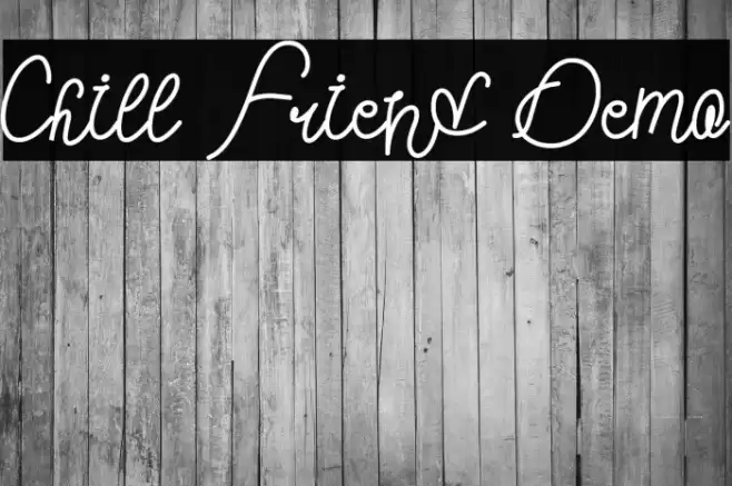 Chill Friend Demo Font examples