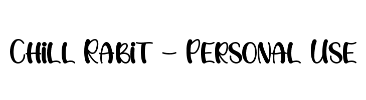 Chill Rabit - Personal Use  Frei Schriftart Herunterladen