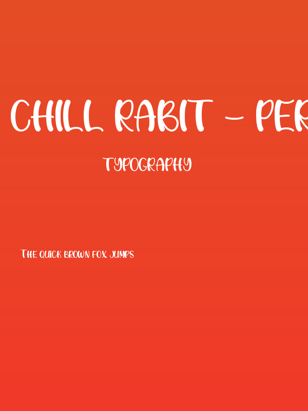 Chill Rabit - Personal Use Poster