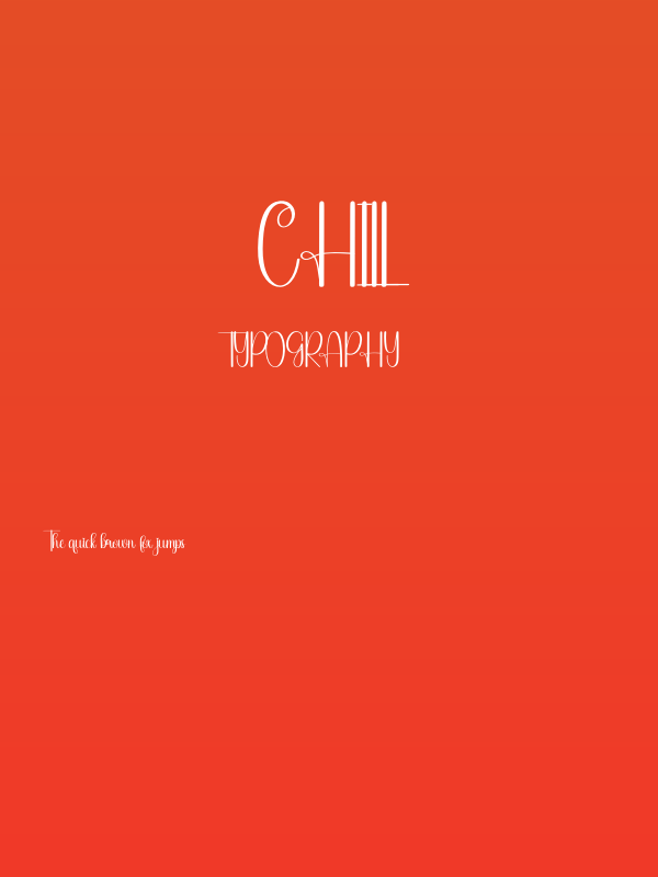 Chill Poster